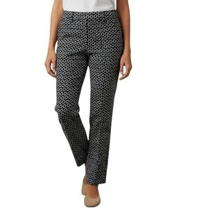 New Nwt Jules & Leopold Black and White Geometric Skinny Pants Stretchy & Soft L